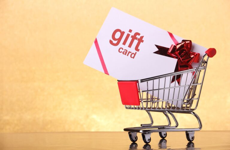 Gift card in shopping cart