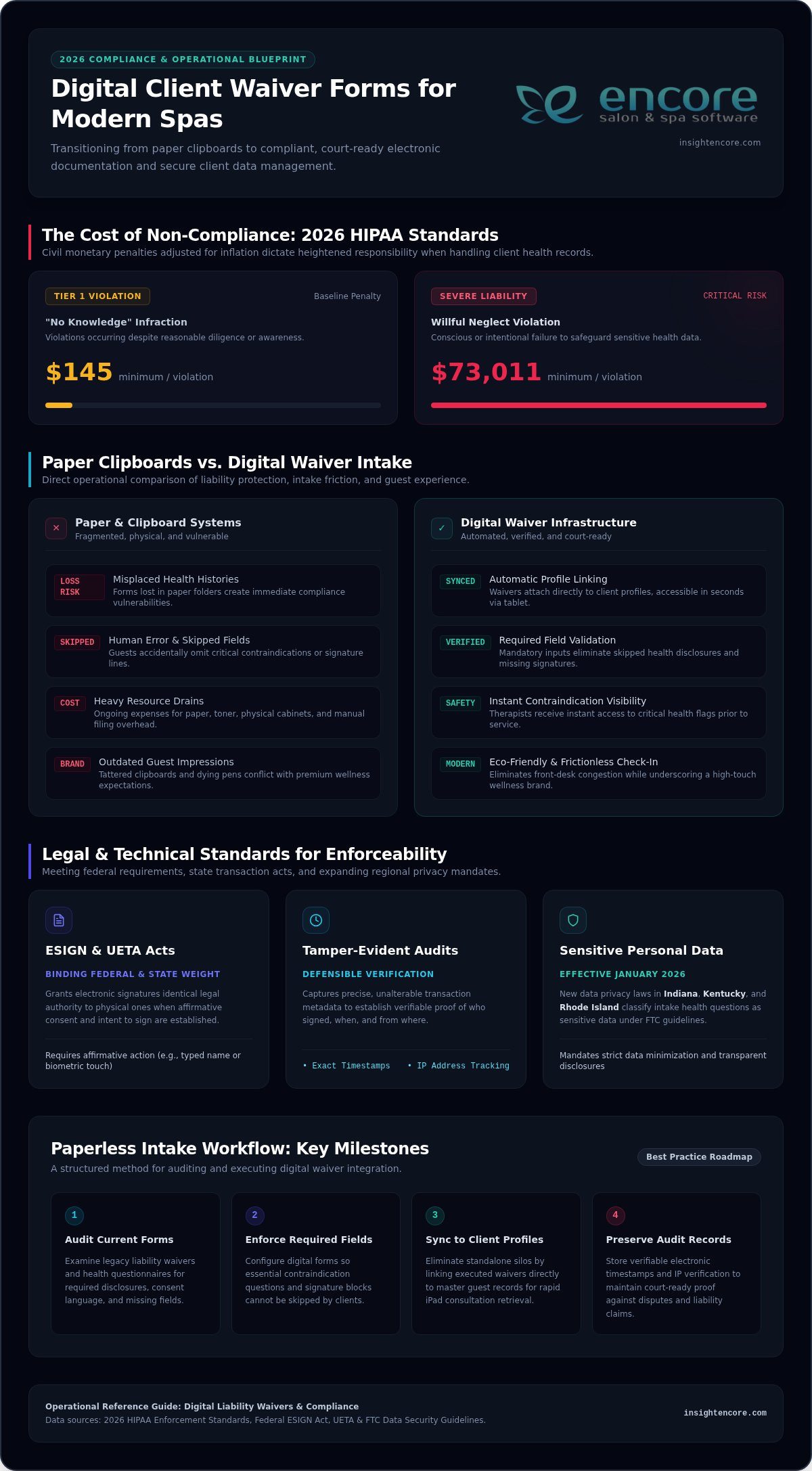 2026 Spa Digital Waiver Guide: Security & Compliance